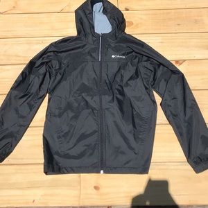 Youth large Columbia rain jacket black